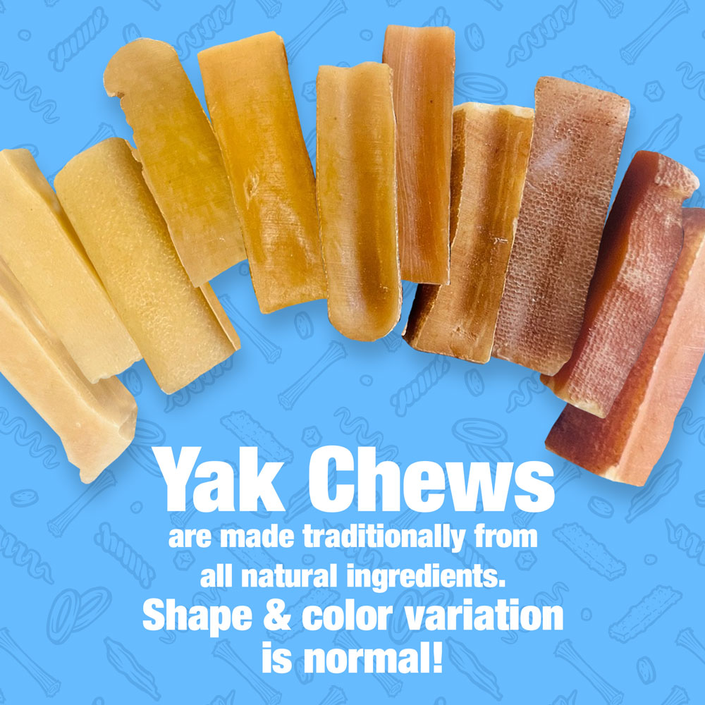 Himalayan Yak Cheese Dog Chews, Small, 6 lb - Long-Lasting for Aggressive Chewers, All Natural, Healthy & Safe, Low Odor Nepal Yak Milk Chews 