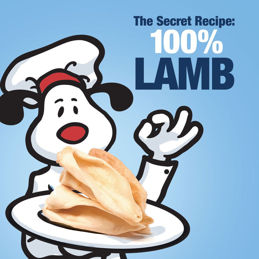 Lamb Ears, 80 Count - All Natural Dog Treats, Grass Fed, Single Ingredient Rawhide Alternative 